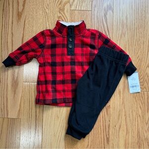 Carters 3m Boys 2-piece fleece outfit